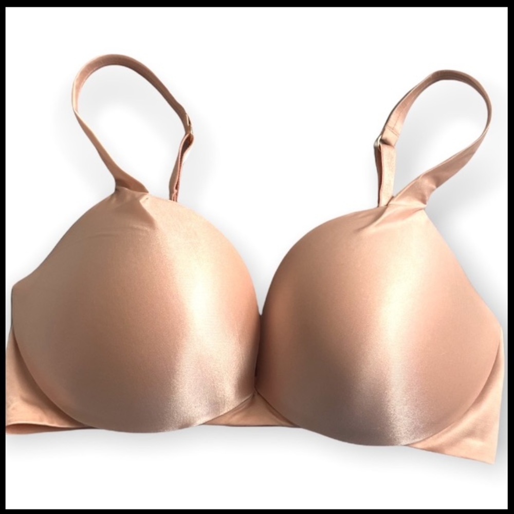 Victoria's Secret Plunge Bra 34DD Nude
